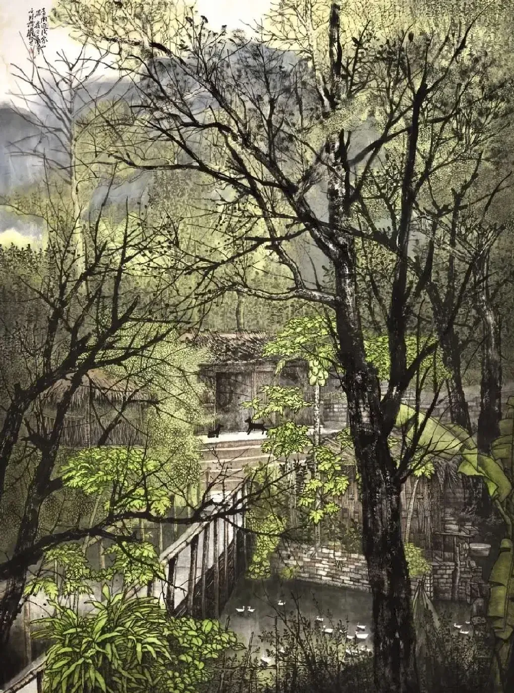 梁增权·春雨过后家山绿