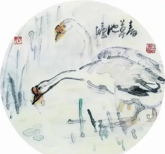 吴山明·春草池塘