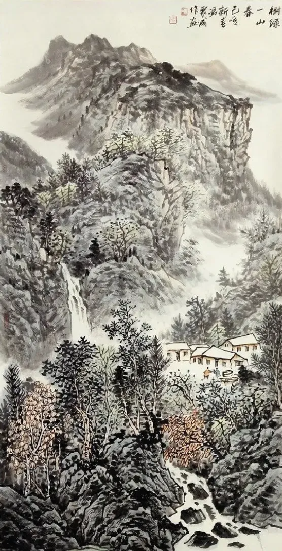 冯聚成·树绿一山春