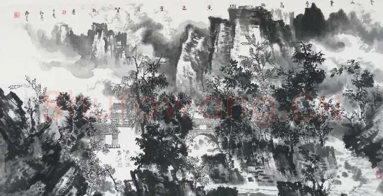 王舜来·云山重叠高低树