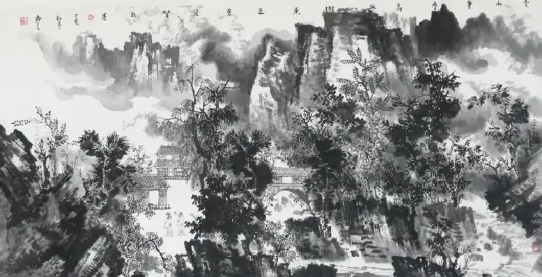 王舜来·云山重叠高低树