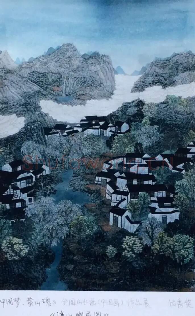 粘国华·溪山幽居图