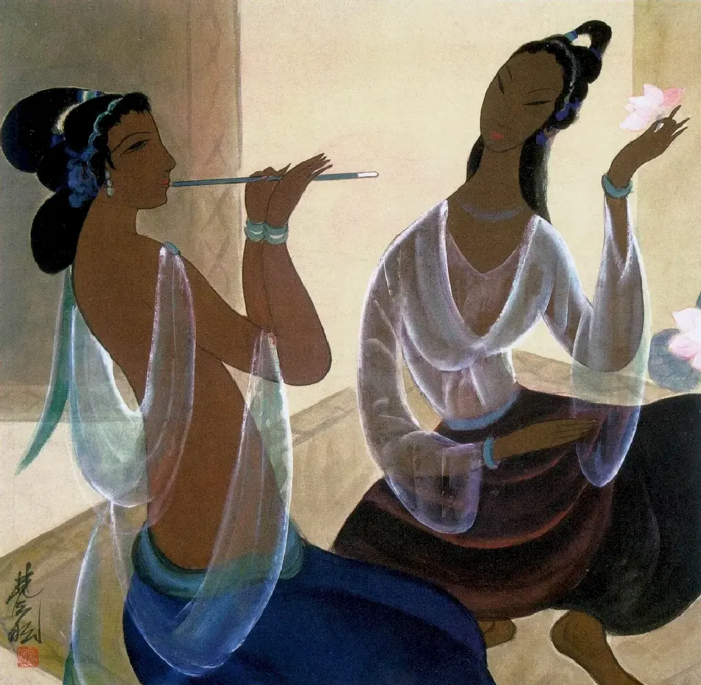 林风眠·伎乐
