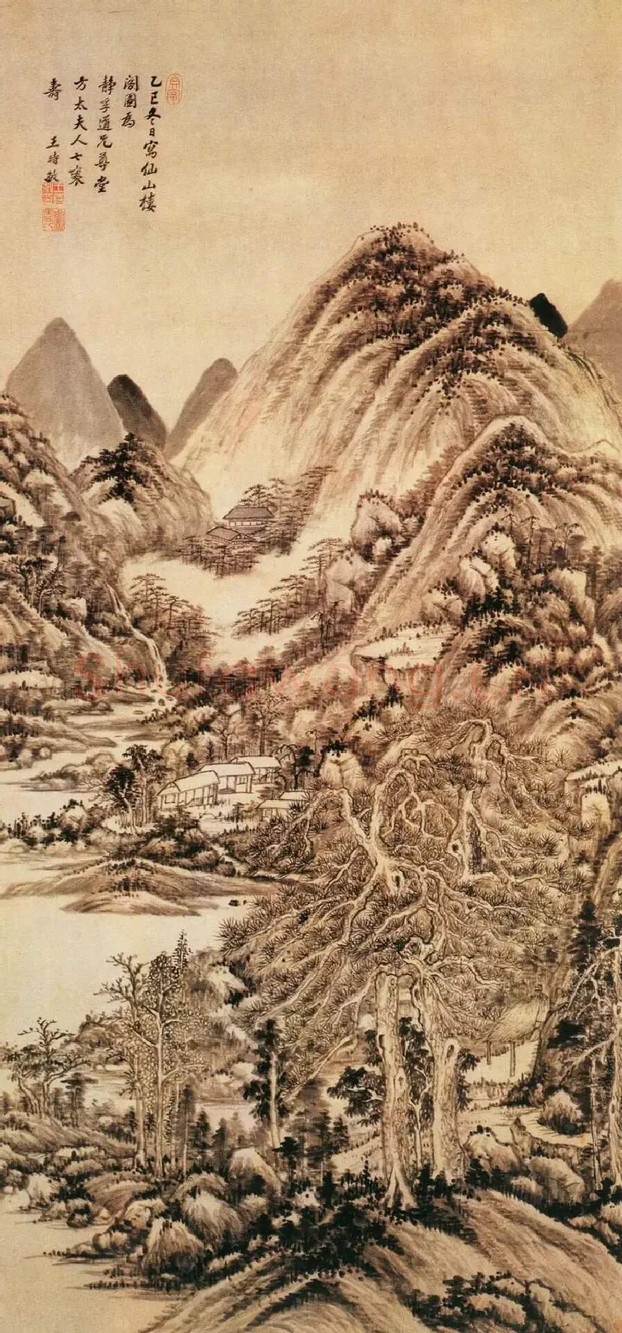 王时敏·仙山楼阁图