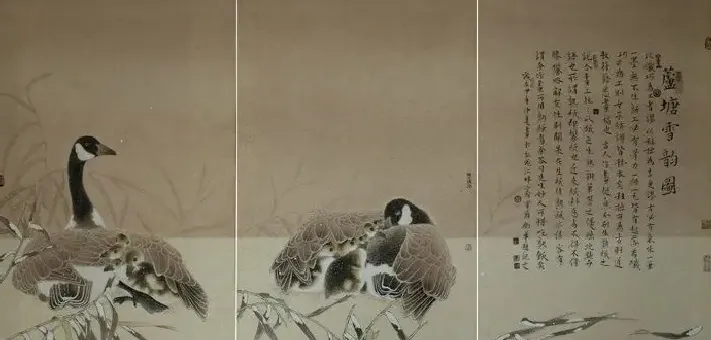 李卫华·芦塘雪韵图