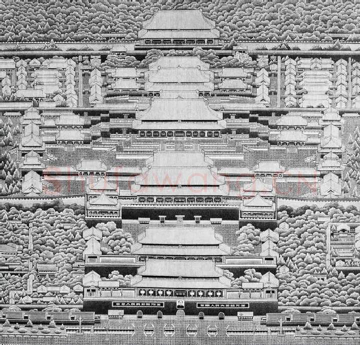 赵修柱·紫禁城（1989年122X122）