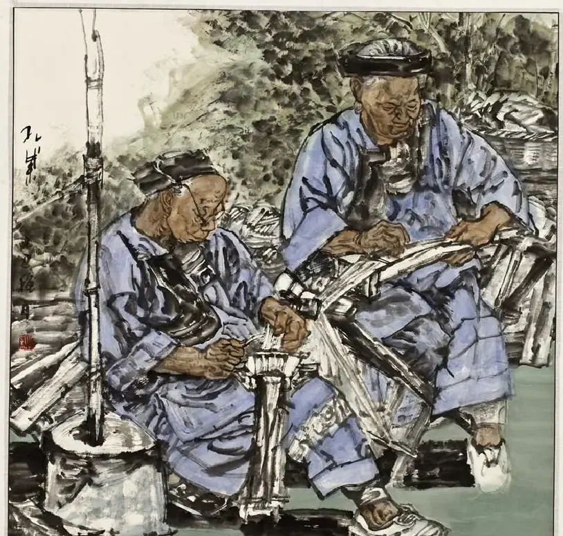 孔紫·《织》