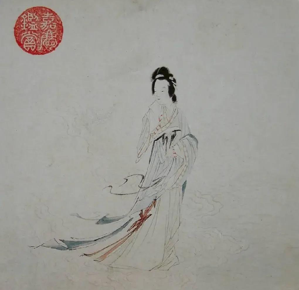 仇英·美人春思图