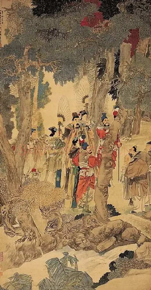 任伯年·华祝三多图