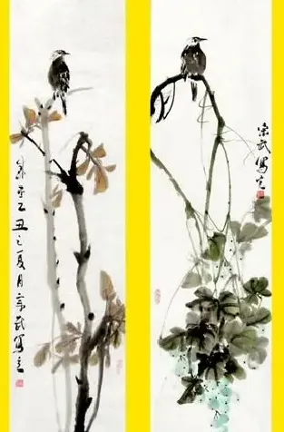 李宗武·花鸟四瓶