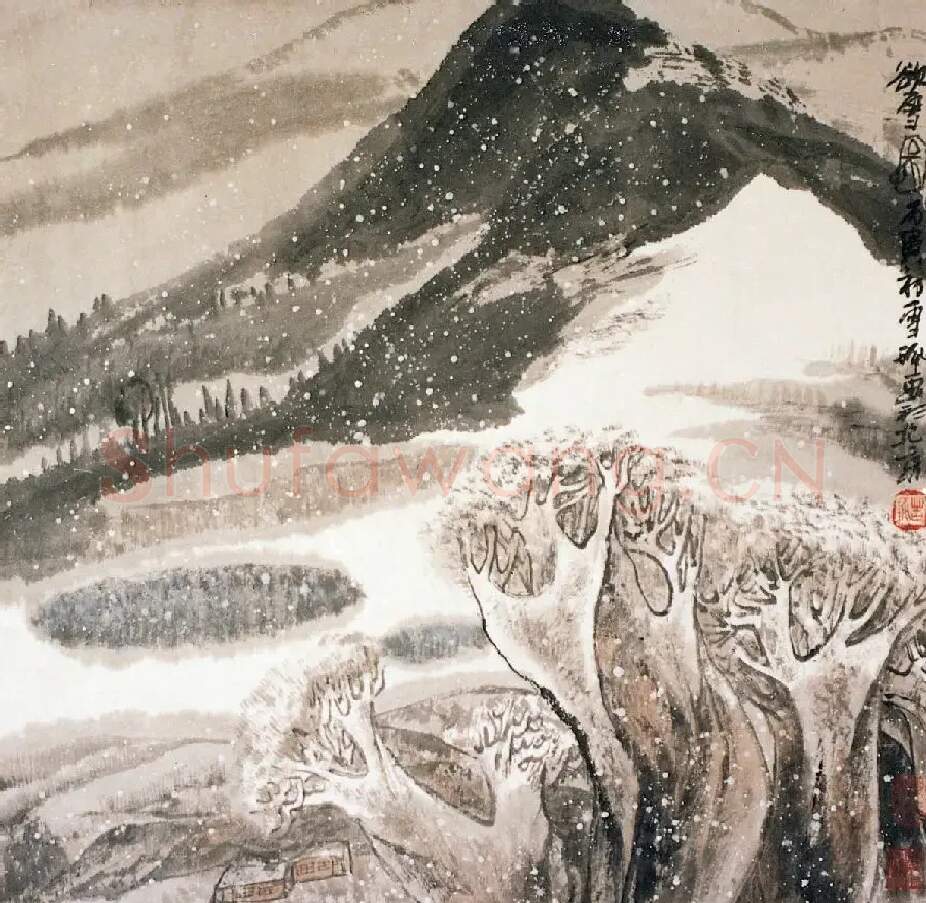 关玉良·《欲雪图》