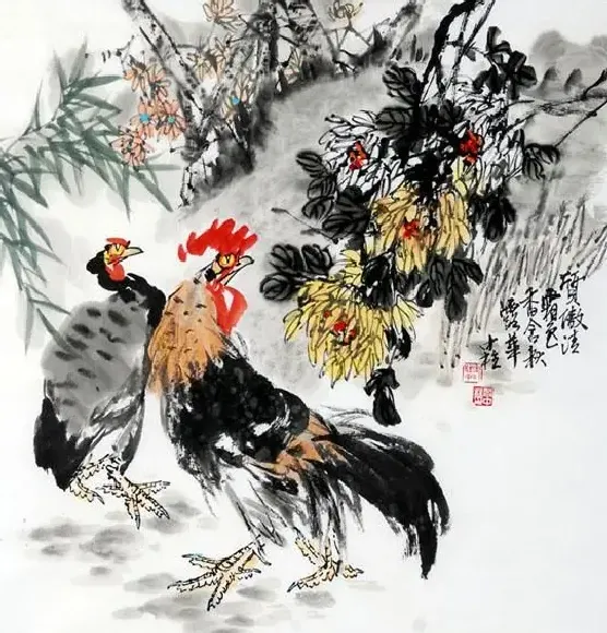阎中柱·花鸟作品