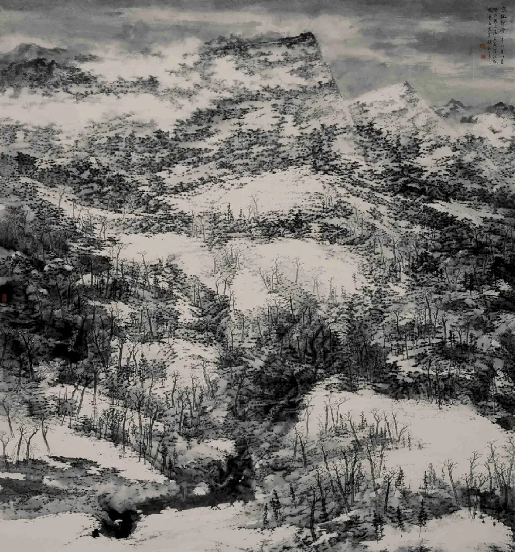 张春玉·寒林静雪