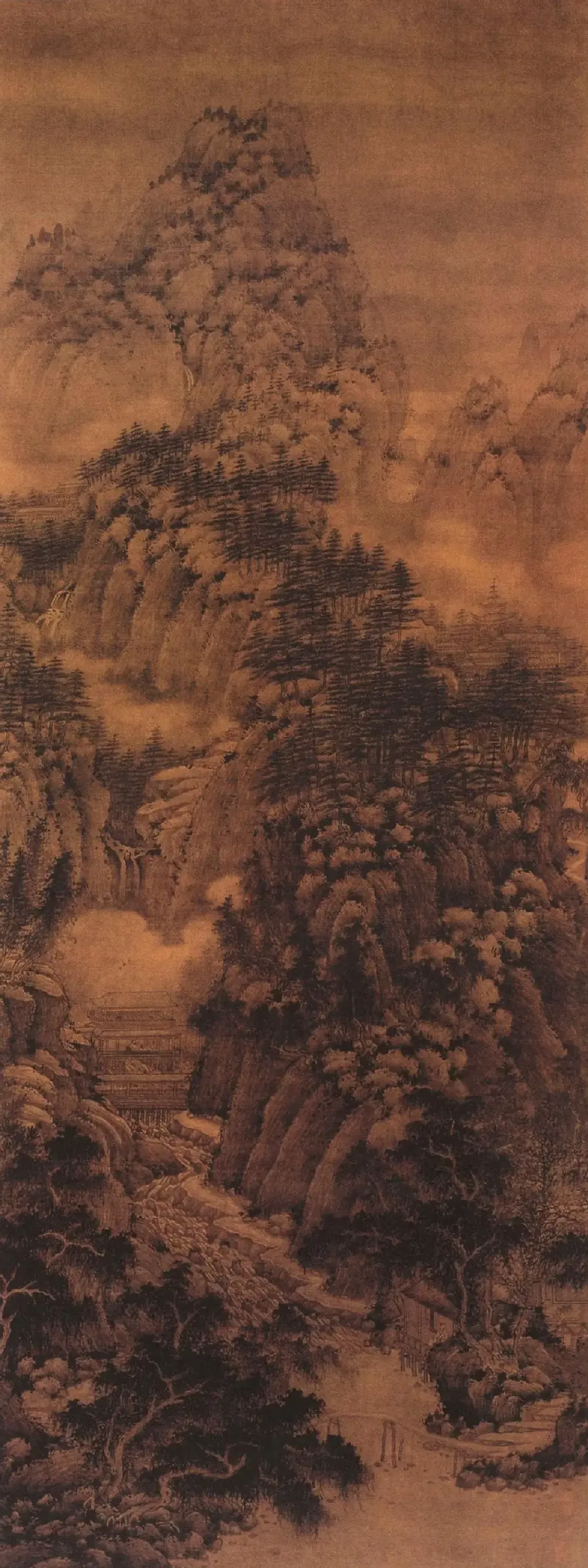 巨然·万壑松风图