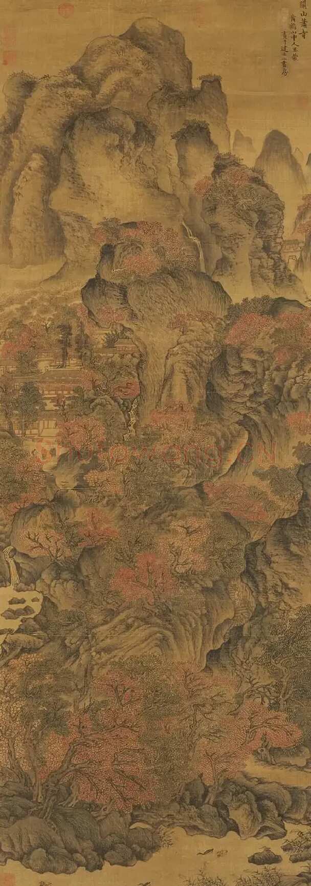 王蒙·关山箫寺图