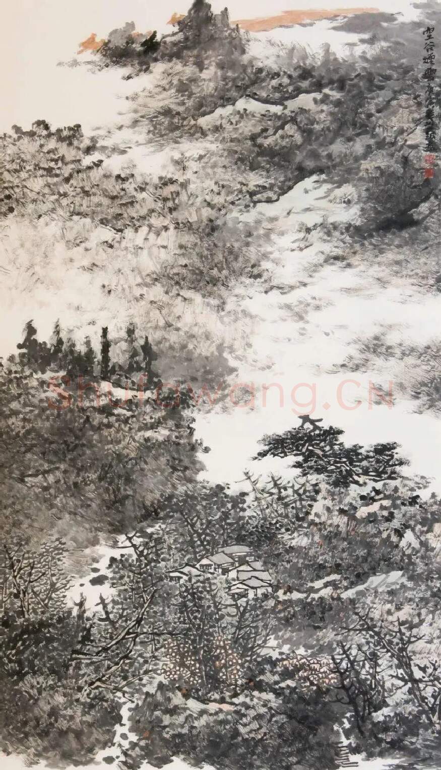 付红·空谷烟云