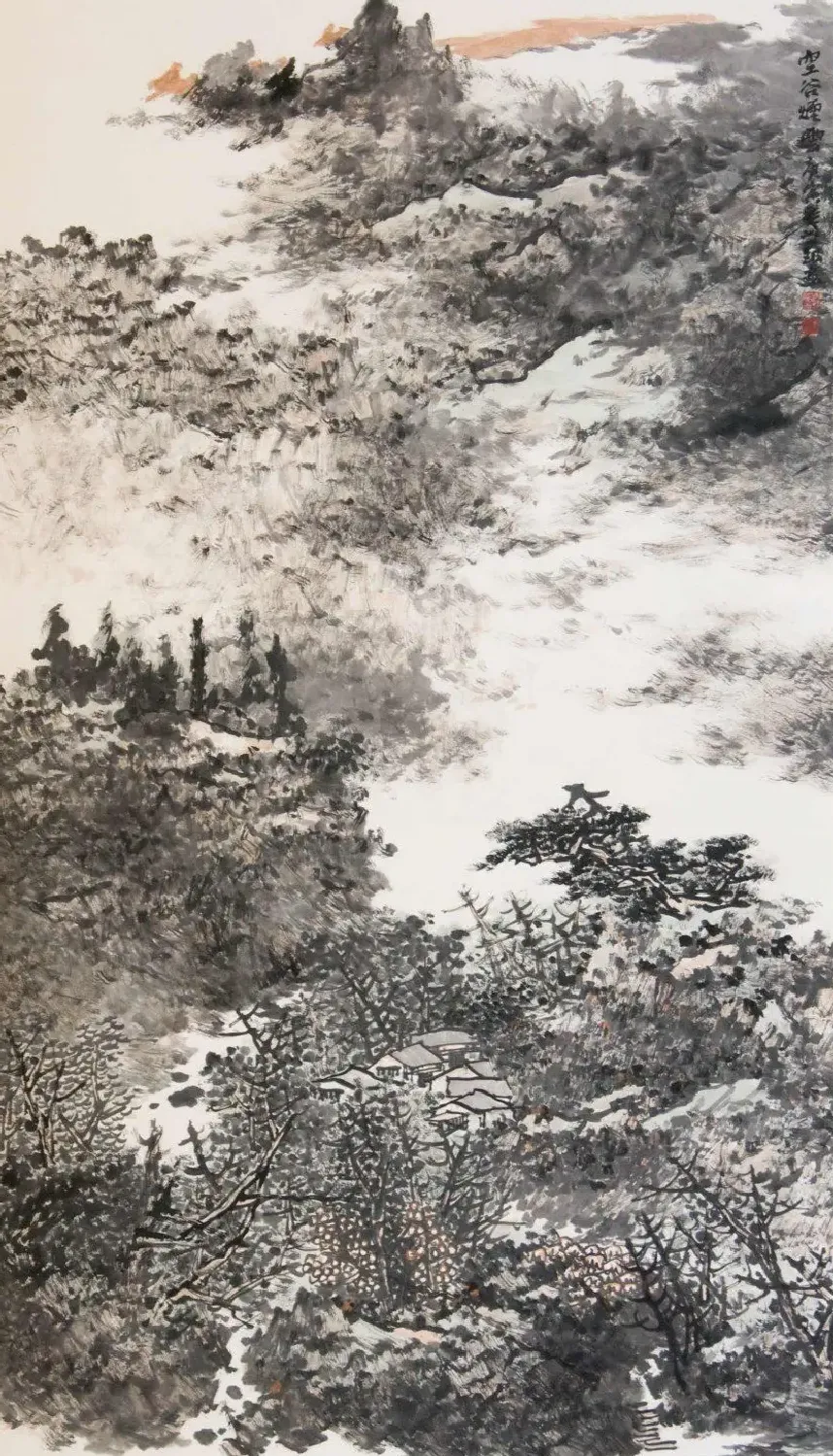 付红·空谷烟云