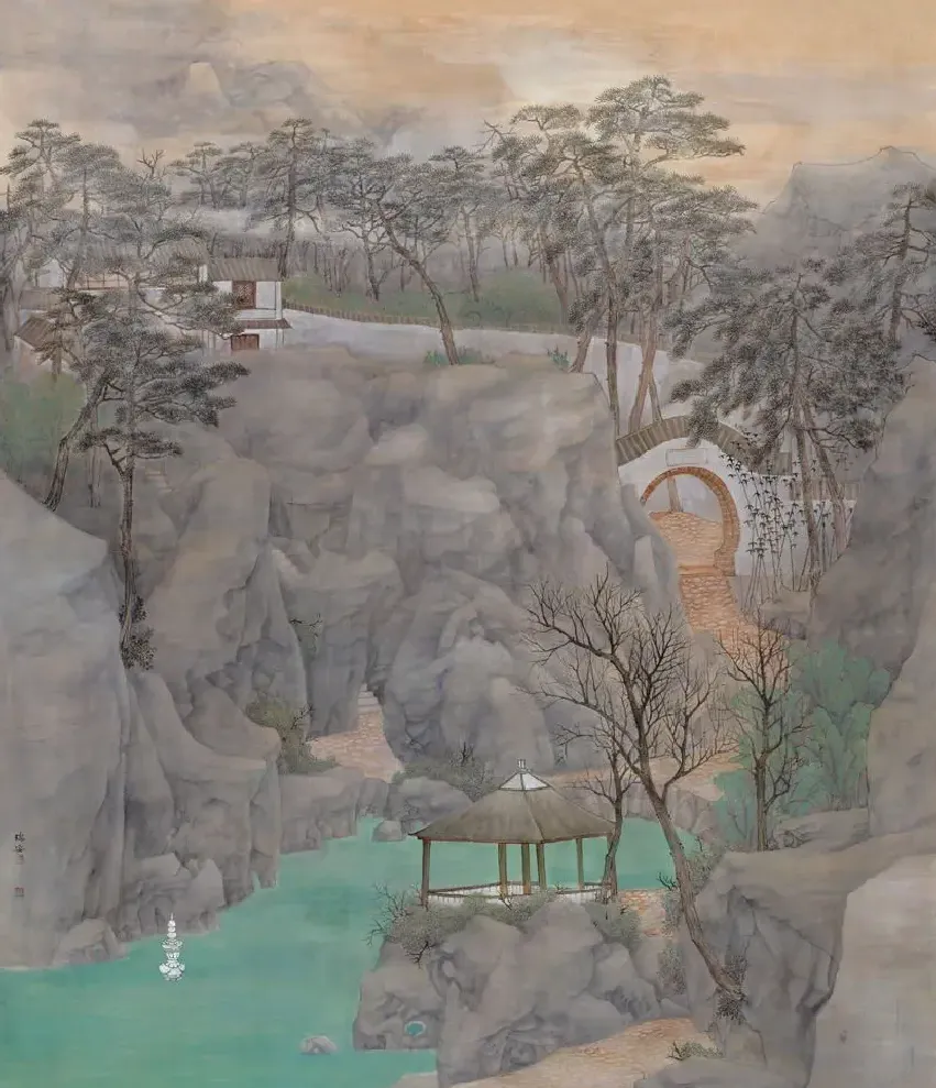 沈瑞安·《松园清逸》