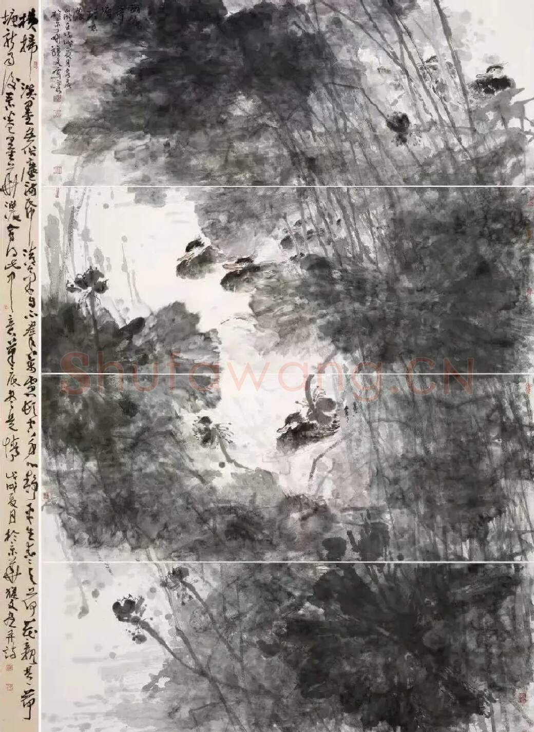 王旗文·《荷塘雨后诗意浓》