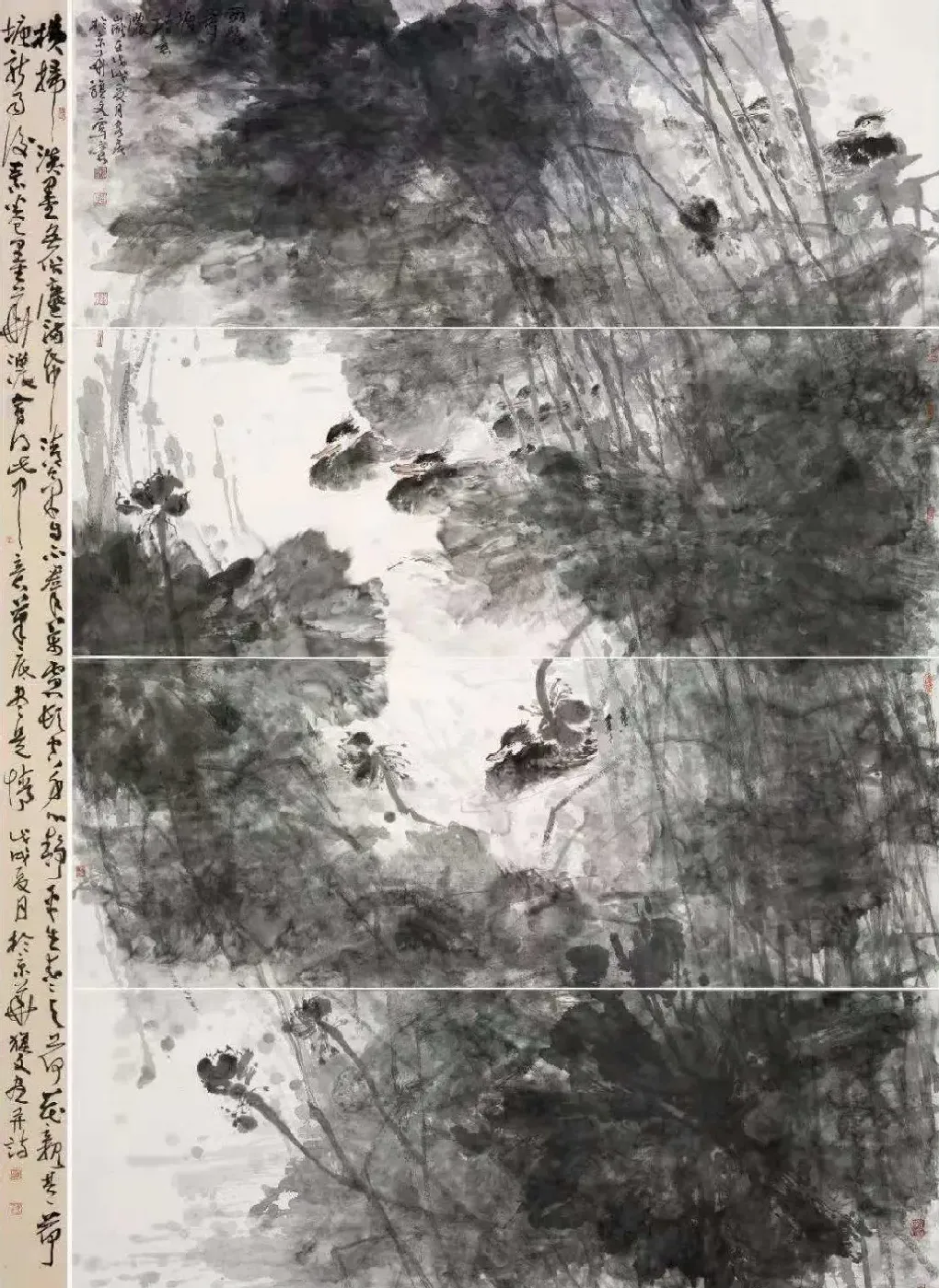 王旗文·《荷塘雨后诗意浓》
