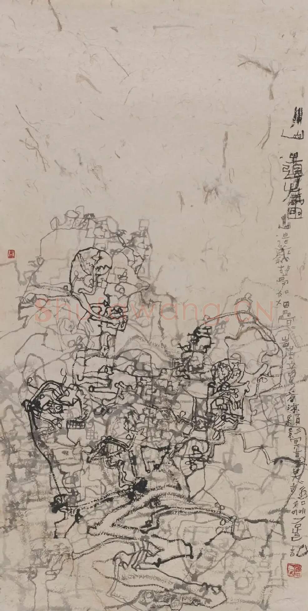 石虎·川山遗岁图
