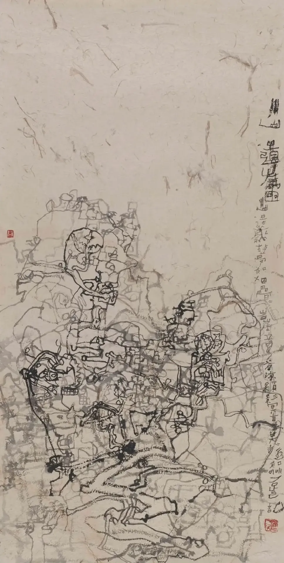 石虎·川山遗岁图