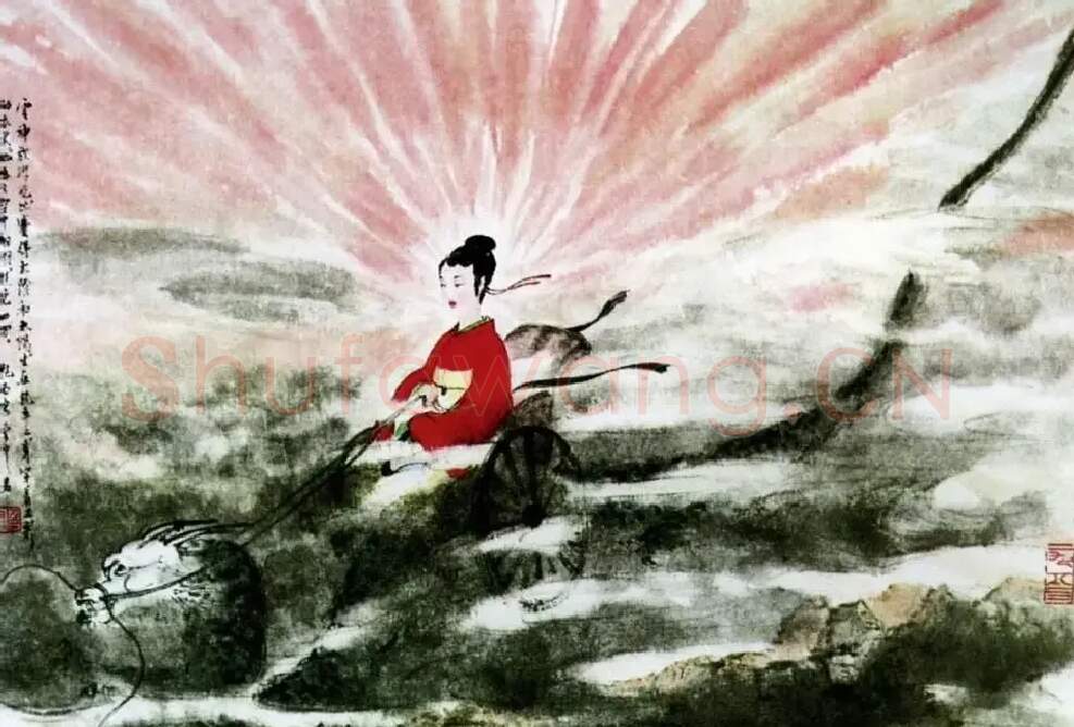 傅抱石·九歌图—云中君