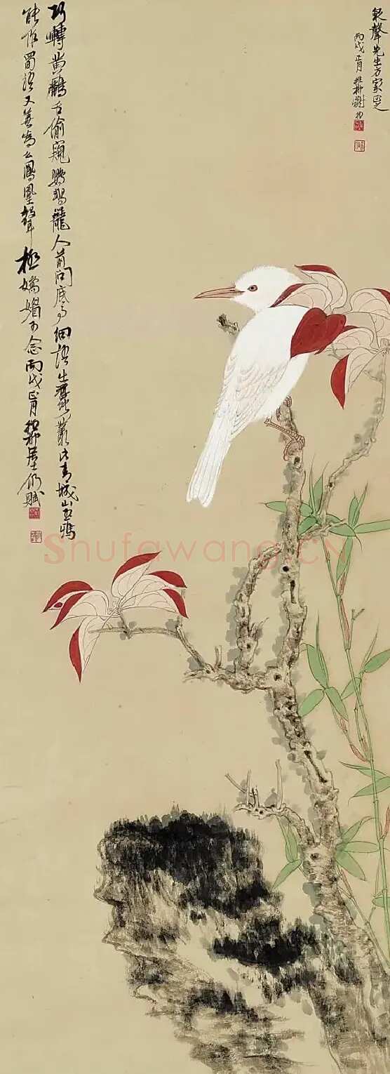 谢稚柳·青城山玉鸦