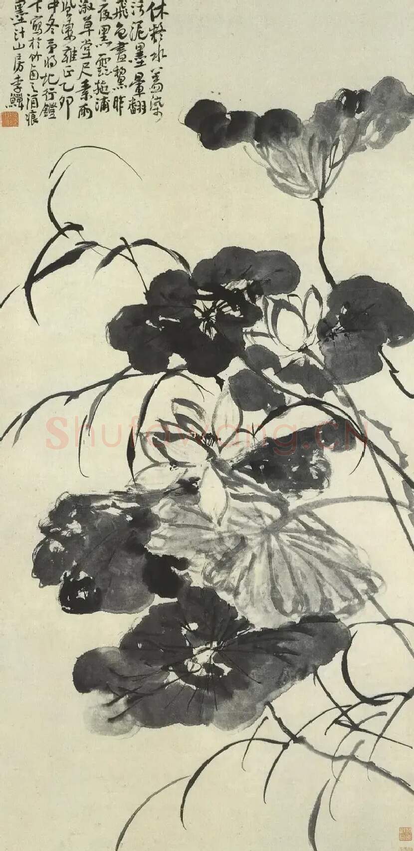 李鱓·荷花图轴
