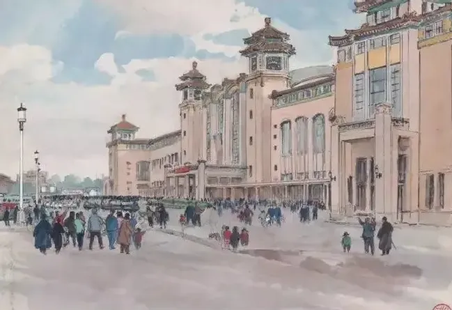 韦江凡·竣工的北京火车站