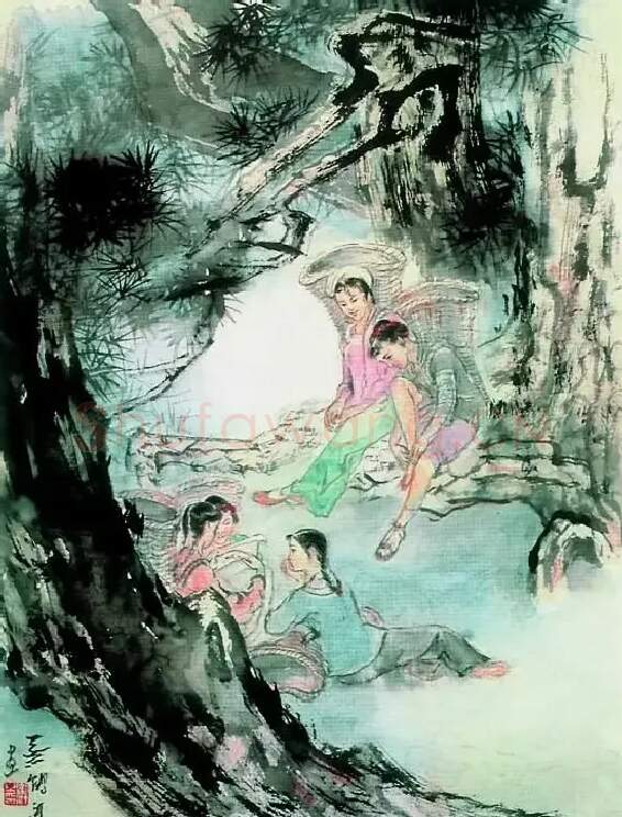 蔡鹤汀·林间小憩