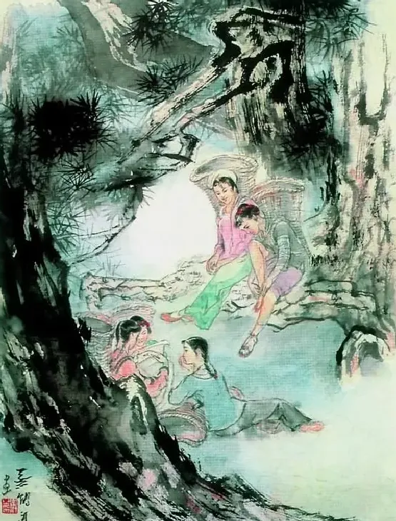 蔡鹤汀·林间小憩