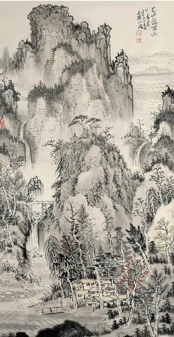 何仁诰·山居图