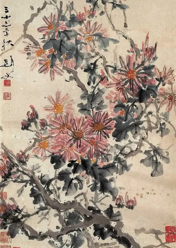 高剑父·秋菊