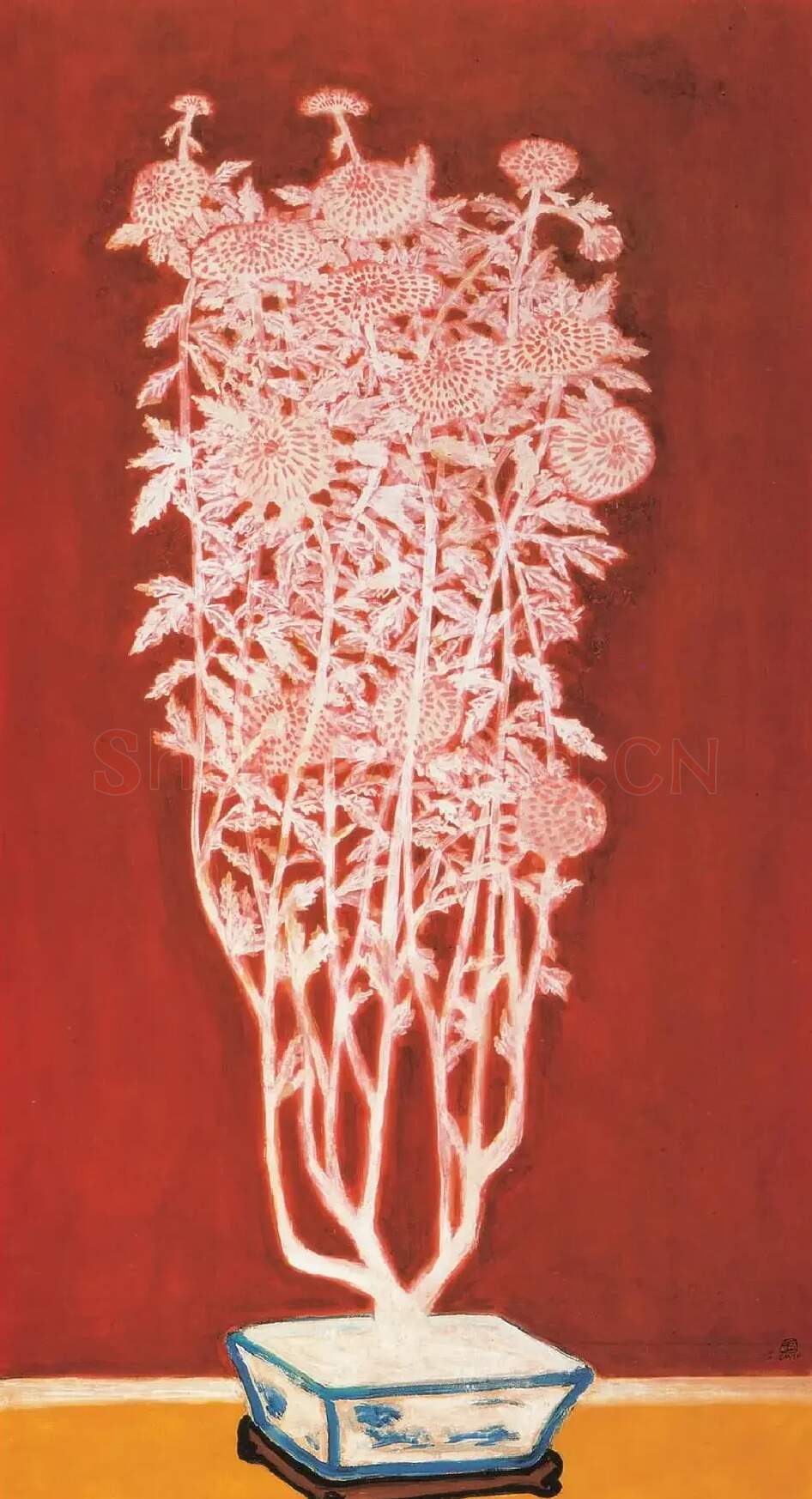 常玉·盛开的菊花