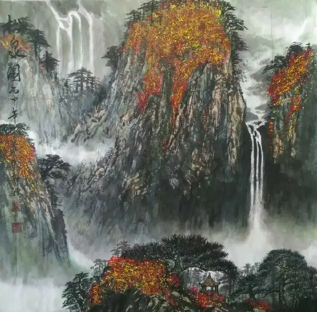 梁静源·松泉图