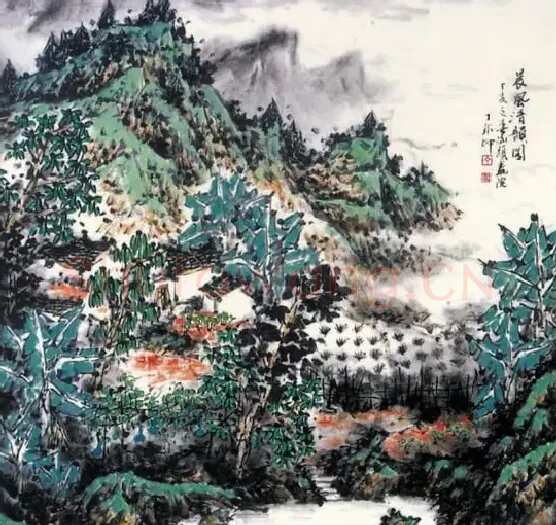 丁成坤·晨风清韵图