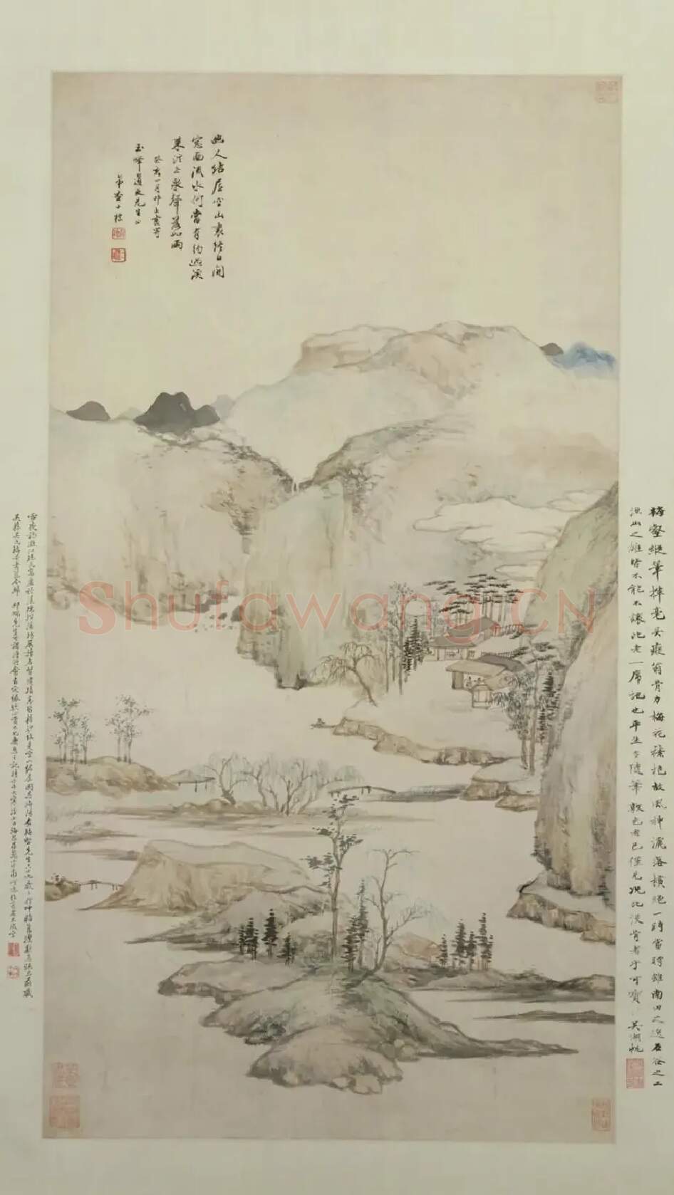 查士标·空山结屋图