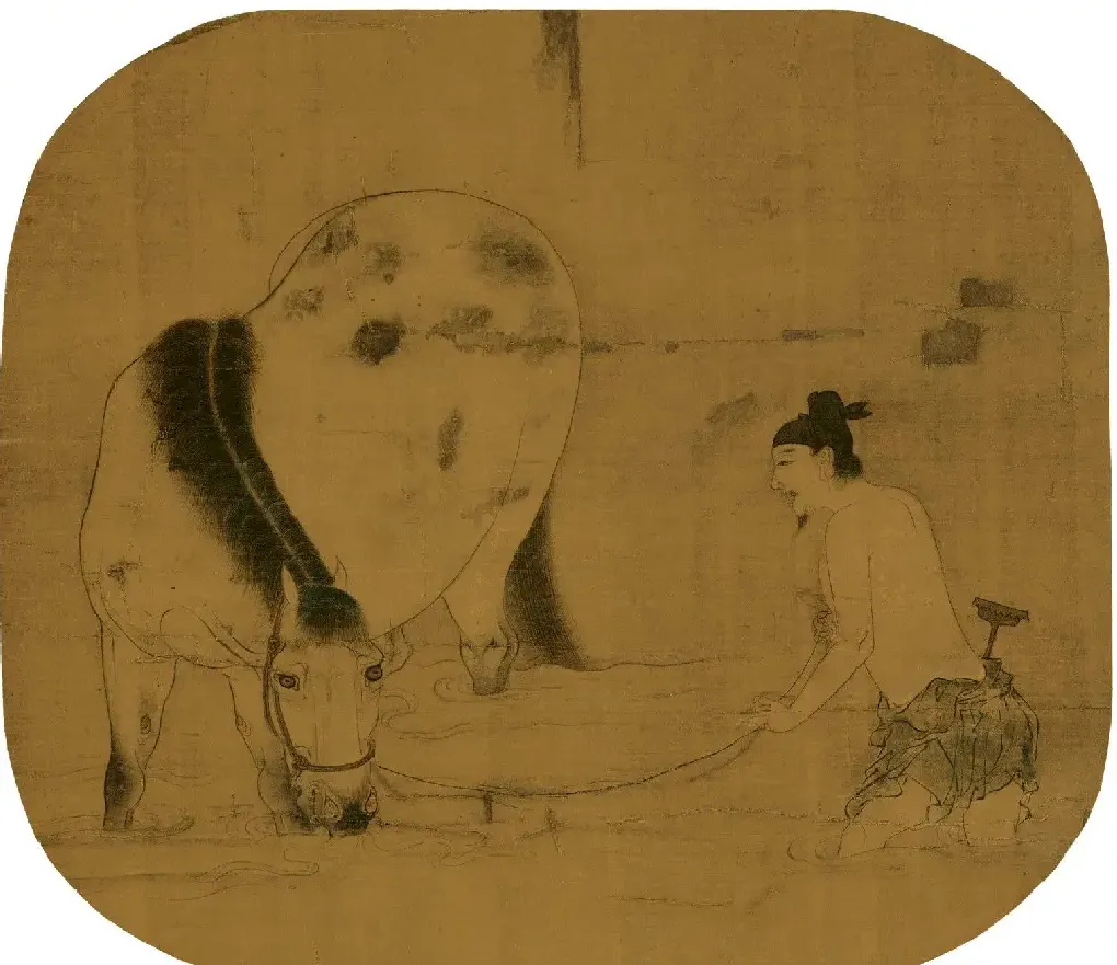 韩干·清溪饮马图