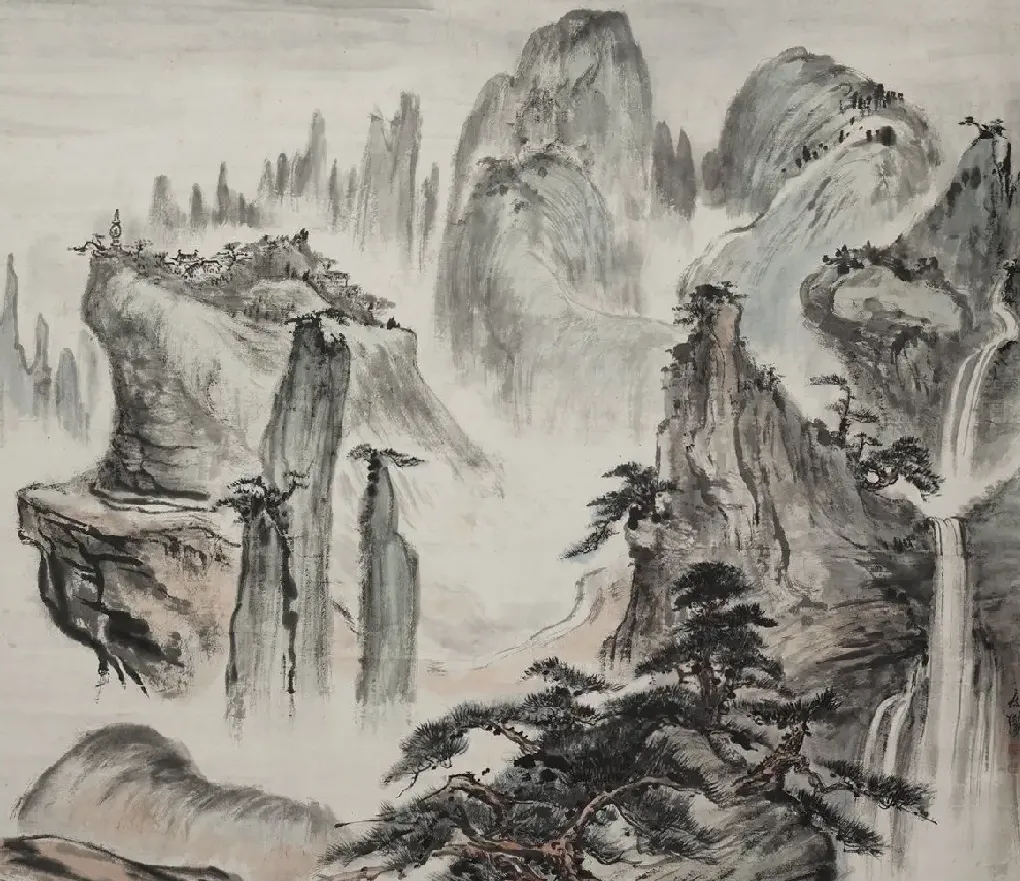 钱瘦铁·山水