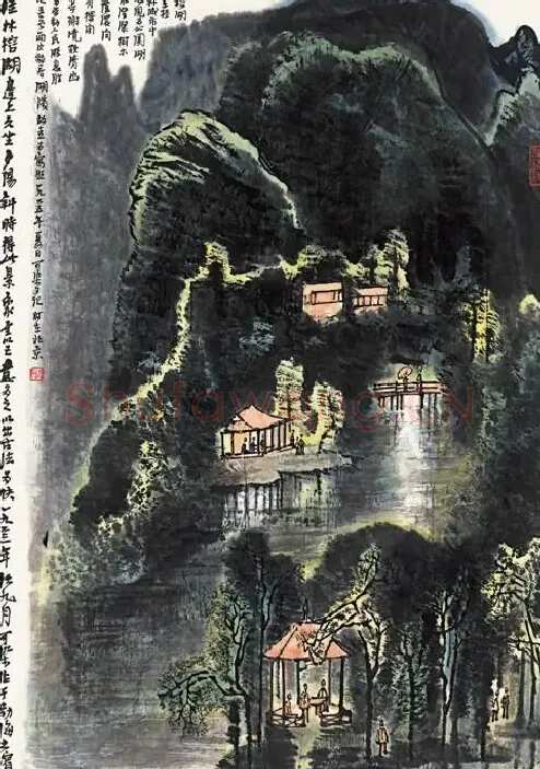 李可染·榕湖夕照