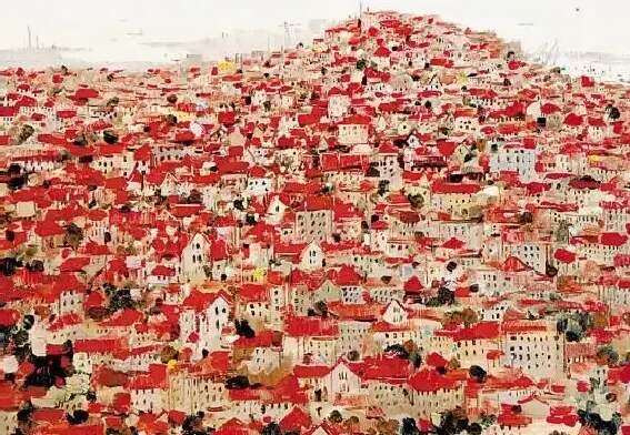 吴冠中·青岛红楼