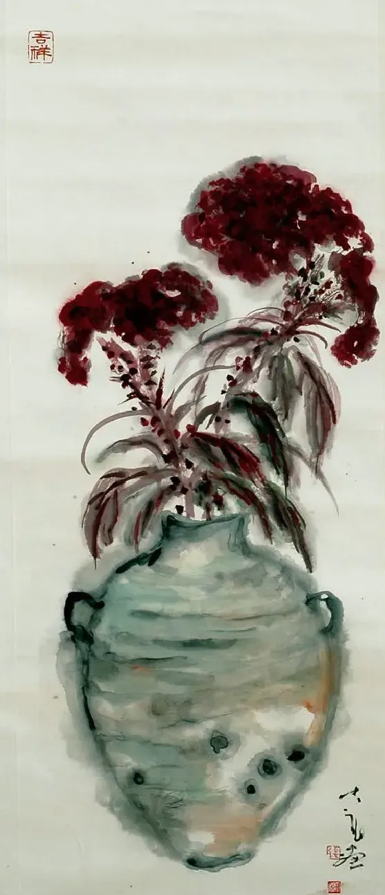 钱大礼·瓶花