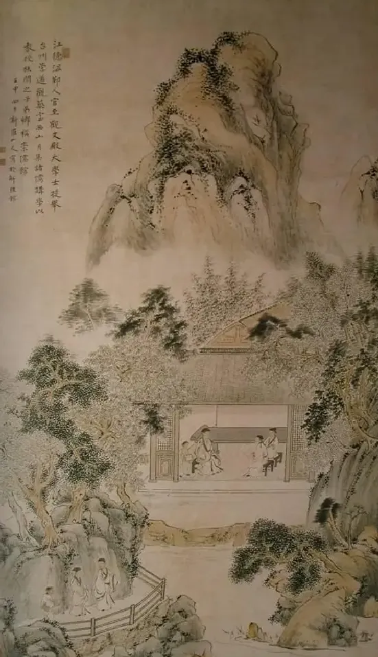 华喦·崇儒馆图