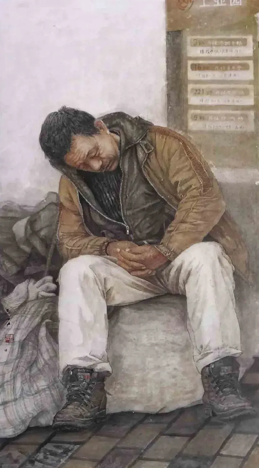 陈三石·《候车》