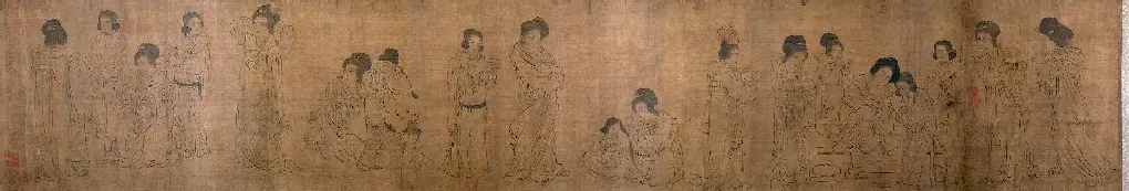 周文矩·唐宫春晓图卷