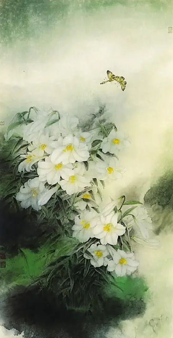 曹小民·百合蛱蝶