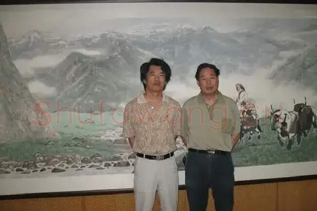 陈伟·与苗再新老师合影