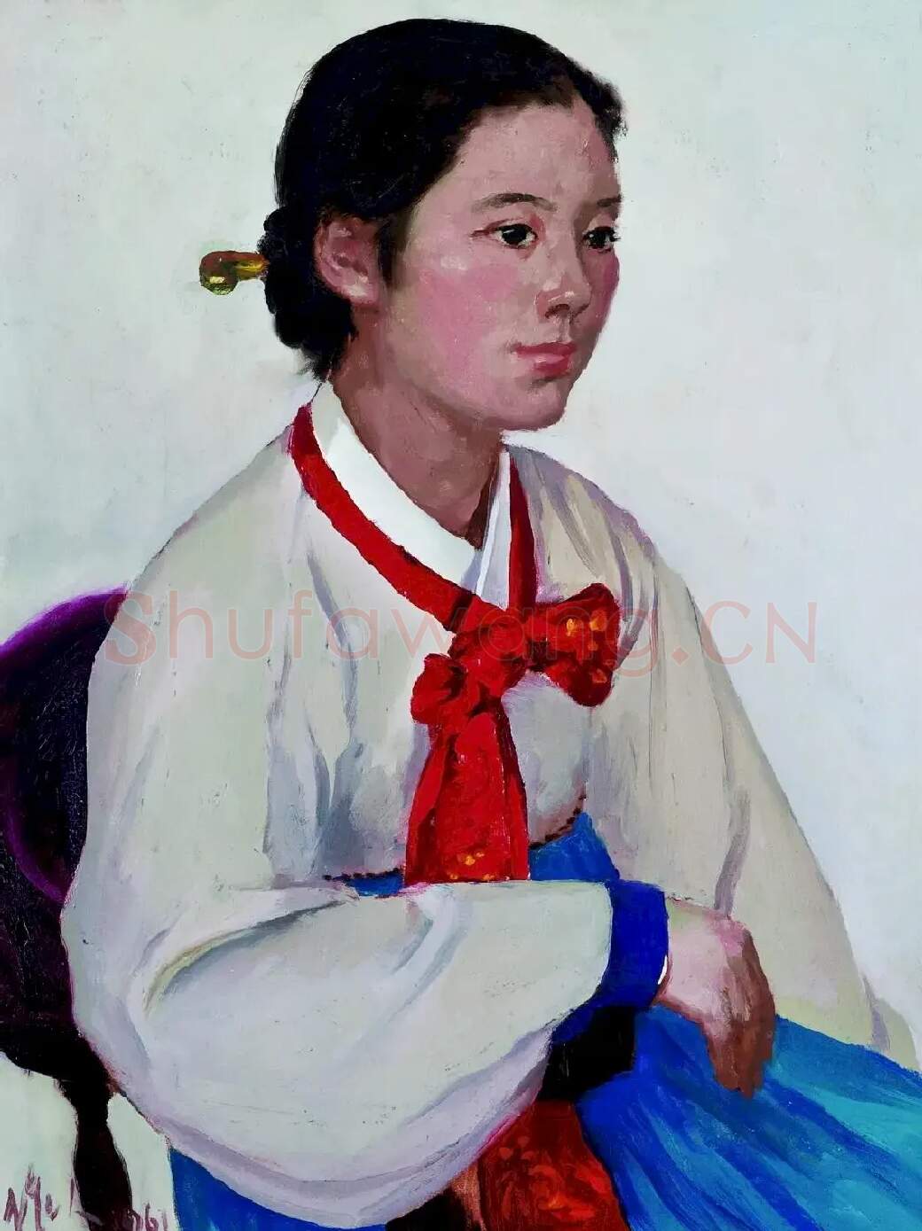吴作人·朝鲜族女舞蹈家