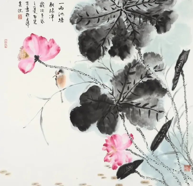 白光·一雨池塘新绿净